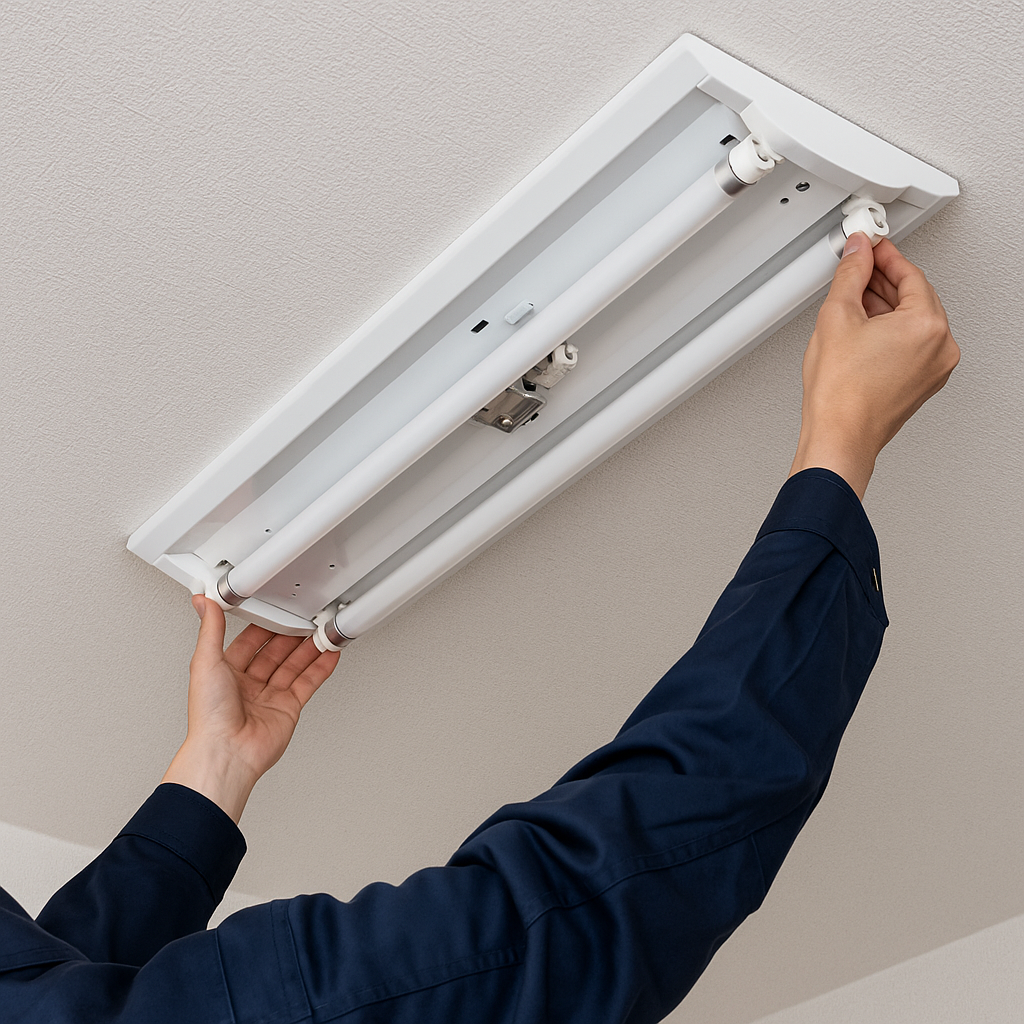 自分でできる？蛍光灯器具のLED交換-ダウンライト編